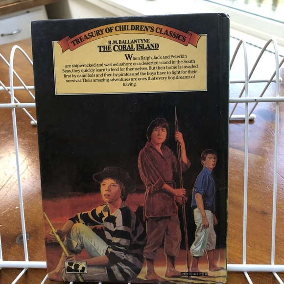 The Coral Island by R.M. Ballantyne Hardcover - Picture 11 of 12